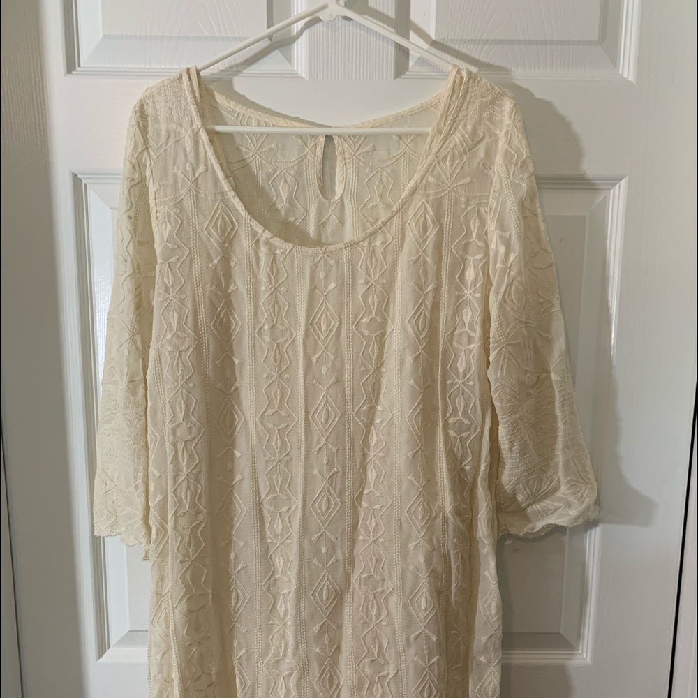 Lucky Brand lace dress with under slip